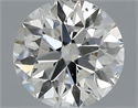 Natural Diamond 0.50 Carats, Round with Excellent Cut, I Color, SI2 Clarity and Certified by GIA