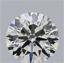 Natural Diamond 0.54 Carats, Round with Excellent Cut, H Color, SI1 Clarity and Certified by IGI