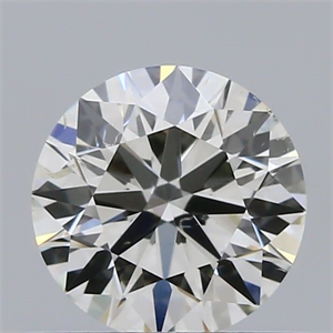 Picture of Natural Diamond 0.54 Carats, Round with Excellent Cut, H Color, SI1 Clarity and Certified by IGI