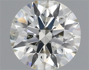 Picture of Natural Diamond 0.53 Carats, Round with Excellent Cut, I Color, SI1 Clarity and Certified by IGI