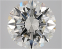 Natural Diamond 4.01 Carats, Round with Excellent Cut, I Color, VS2 Clarity and Certified by GIA