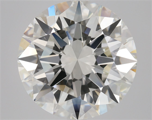 Picture of Natural Diamond 4.01 Carats, Round with Excellent Cut, I Color, VS2 Clarity and Certified by GIA