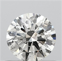 Natural Diamond 0.59 Carats, Round with Excellent Cut, K Color, SI2 Clarity and Certified by GIA