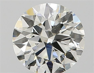 Picture of Natural Diamond 0.50 Carats, Round with Excellent Cut, I Color, SI1 Clarity and Certified by GIA