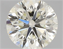 Natural Diamond 0.50 Carats, Round with Very Good Cut, I Color, VVS2 Clarity and Certified by IGI