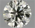 Natural Diamond 0.40 Carats, Round with Good Cut, K Color, SI1 Clarity and Certified by IGI