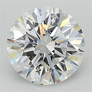 Picture of Natural Diamond 2.26 Carats, Round with Very Good Cut, E Color, SI2 Clarity and Certified by GIA