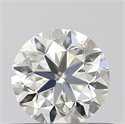 Natural Diamond 0.50 Carats, Round with Very Good Cut, J Color, VS2 Clarity and Certified by GIA