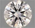 Natural Diamond 0.40 Carats, Round with Excellent Cut, H Color, VVS2 Clarity and Certified by GIA