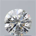 Natural Diamond 0.60 Carats, Round with Excellent Cut, K Color, SI1 Clarity and Certified by GIA