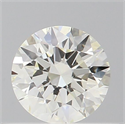 Natural Diamond 0.50 Carats, Round with Excellent Cut, K Color, VVS2 Clarity and Certified by GIA