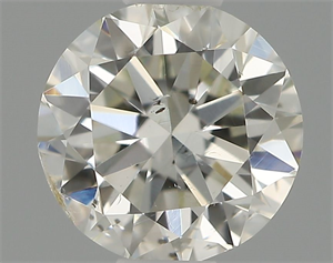 Picture of Natural Diamond 0.50 Carats, Round with Good Cut, H Color, SI1 Clarity and Certified by IGI