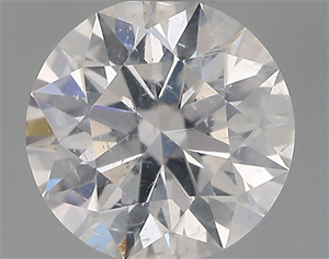 Picture of Natural Diamond 0.40 Carats, Round with Excellent Cut, E Color, I1 Clarity and Certified by GIA