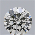 Natural Diamond 0.50 Carats, Round with Excellent Cut, H Color, SI1 Clarity and Certified by IGI