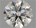 Natural Diamond 0.50 Carats, Round with Excellent Cut, H Color, SI1 Clarity and Certified by IGI