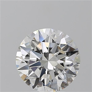 Picture of Natural Diamond 3.01 Carats, Round with Excellent Cut, G Color, VS2 Clarity and Certified by GIA