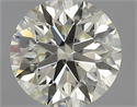 Natural Diamond 0.44 Carats, Round with Excellent Cut, K Color, VVS1 Clarity and Certified by IGI