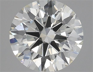 Picture of Natural Diamond 0.55 Carats, Round with Excellent Cut, K Color, VVS1 Clarity and Certified by GIA