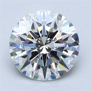 Picture of Natural Diamond 2.17 Carats, Round with Excellent Cut, G Color, VVS2 Clarity and Certified by GIA