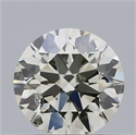 Natural Diamond 0.50 Carats, Round with Excellent Cut, J Color, SI1 Clarity and Certified by IGI