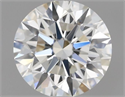 Natural Diamond 0.44 Carats, Round with Excellent Cut, H Color, VS1 Clarity and Certified by IGI