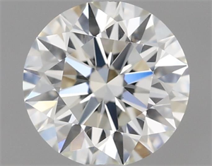 Picture of Natural Diamond 0.44 Carats, Round with Excellent Cut, H Color, VS1 Clarity and Certified by IGI