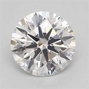 Picture of Natural Diamond 0.42 Carats, Round with Excellent Cut, F Color, VVS1 Clarity and Certified by GIA