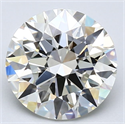 Natural Diamond 2.58 Carats, Round with Excellent Cut, K Color, VVS1 Clarity and Certified by GIA