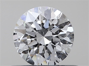 Picture of Natural Diamond 0.40 Carats, Round with Excellent Cut, D Color, SI2 Clarity and Certified by GIA