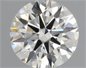 Natural Diamond 0.41 Carats, Round with Excellent Cut, I Color, VS1 Clarity and Certified by IGI