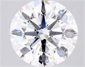 Natural Diamond 2.74 Carats, Round with Excellent Cut, D Color, SI1 Clarity and Certified by GIA