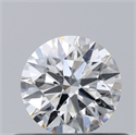 Natural Diamond 0.40 Carats, Round with Excellent Cut, F Color, SI1 Clarity and Certified by GIA