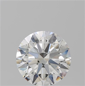 Picture of Natural Diamond 3.23 Carats, Round with Excellent Cut, H Color, IF Clarity and Certified by GIA