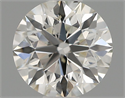 Natural Diamond 0.51 Carats, Round with Excellent Cut, G Color, SI1 Clarity and Certified by IGI