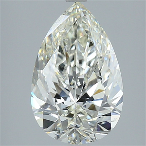 Picture of Natural Diamond 4.01 Carats, Pear with  Cut, J Color, SI2 Clarity and Certified by GIA