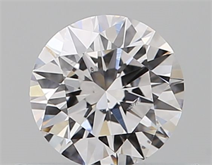 Picture of Natural Diamond 0.42 Carats, Round with Excellent Cut, D Color, SI2 Clarity and Certified by GIA