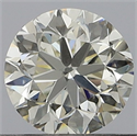 Natural Diamond 0.50 Carats, Round with Very Good Cut, J Color, SI2 Clarity and Certified by GIA