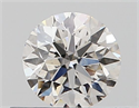 Natural Diamond 0.40 Carats, Round with Excellent Cut, H Color, VS2 Clarity and Certified by GIA