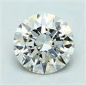 Natural Diamond 2.01 Carats, Round with Excellent Cut, I Color, VVS1 Clarity and Certified by GIA