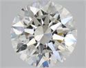 Natural Diamond 3.00 Carats, Round with Excellent Cut, H Color, VVS1 Clarity and Certified by GIA