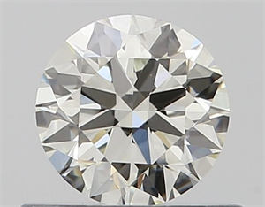 Picture of Natural Diamond 0.50 Carats, Round with Excellent Cut, J Color, VVS2 Clarity and Certified by GIA