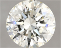 Natural Diamond 3.02 Carats, Round with Excellent Cut, K Color, VVS1 Clarity and Certified by IGI