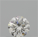 Natural Diamond 0.40 Carats, Round with Very Good Cut, H Color, SI1 Clarity and Certified by GIA