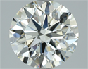 Natural Diamond 2.39 Carats, Round with Excellent Cut, J Color, VVS1 Clarity and Certified by GIA