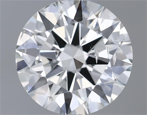 Picture of Natural Diamond 0.50 Carats, Round with Excellent Cut, I Color, SI2 Clarity and Certified by GIA