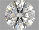 Natural Diamond 2.50 Carats, Round with Excellent Cut, G Color, VVS2 Clarity and Certified by GIA