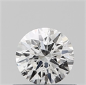 Natural Diamond 0.41 Carats, Round with Excellent Cut, F Color, I1 Clarity and Certified by GIA