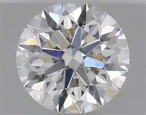 Picture of Natural Diamond 0.40 Carats, Round with Excellent Cut, F Color, VS2 Clarity and Certified by GIA