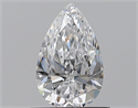 Natural Diamond 0.65 Carats, Pear with  Cut, D Color, VS1 Clarity and Certified by GIA