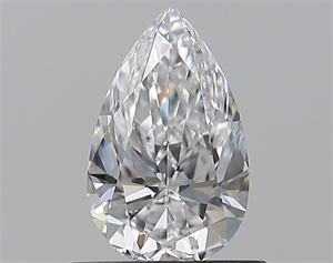 Picture of Natural Diamond 0.65 Carats, Pear with  Cut, D Color, VS1 Clarity and Certified by GIA